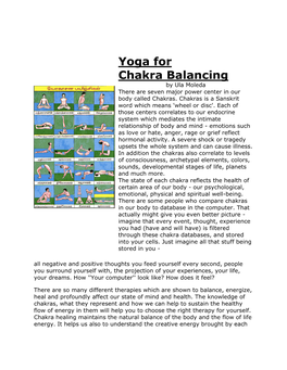 Yoga for Chakra Balancing