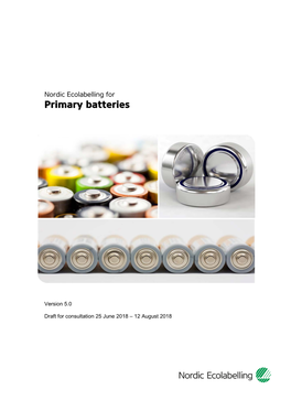 Primary Batteries