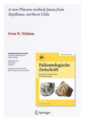 A New Pliocene Mollusk Fauna from Mejillones, Northern Chile Sven N