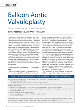 Balloon Aortic Valvuloplasty