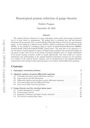 Homotopical Poisson Reduction of Gauge Theories Arxiv:1106.4955V2