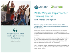 200Hr Vinyasa Yoga Teacher Training Course with Andrea Everingham