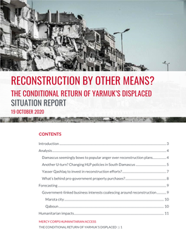 Conditional Return, Yarmuk's Displaced