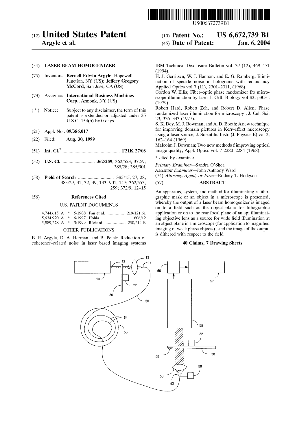 (12) United States Patent (10) Patent N0.: US 6,672,739 B1 Argyle Et Al