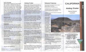 Amboy Crater Allow Yourself a Minimum of 3 Hours Hiking Volcanic Features CALIFORNIA Time
