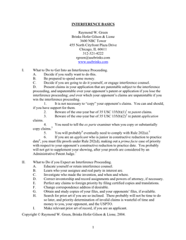 IPO 12-7-04 Interference Basics