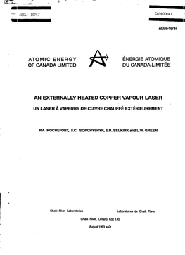An Externally Heated Copper Vapour Laser