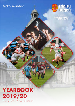 YEARBOOK 2019/20 “A Unique University Rugby Experience”