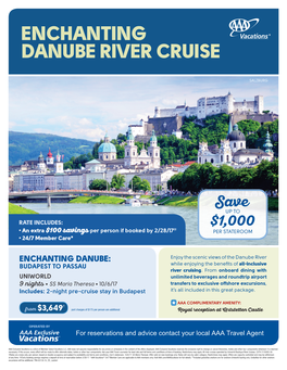 Enchanting Danube River Cruise
