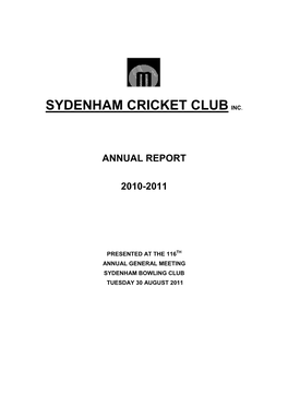 2010/2011 Annual Report