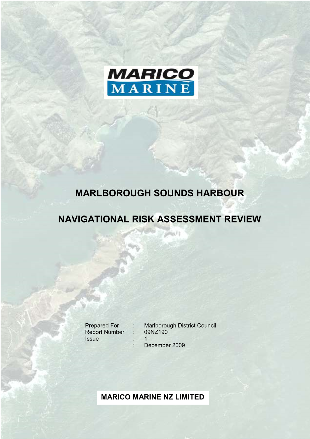 Marlborough Sounds Harbour Navigational Risk