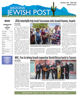 JFSA Interfaith Trip Took Tucsonans Into Israeli Homes, Hearts WIC, Fox