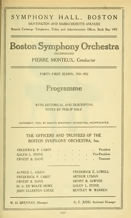 Symphony Hall, Boston Huntington and Massachusetts Avenues