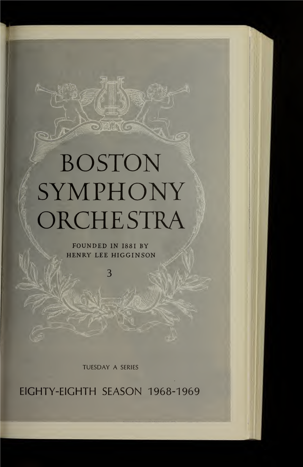 Boston Symphony Orchestra Concert Programs, Season 88, 1968-1969