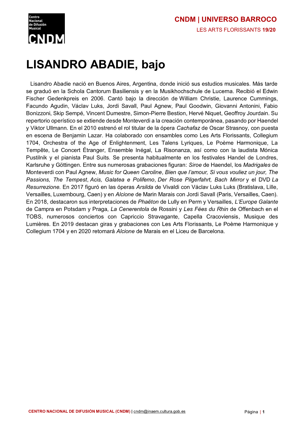 Biografía Lisandro Abadie