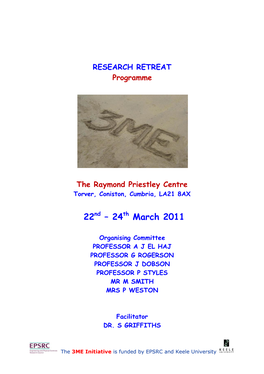 3ME Research Retreat Programme