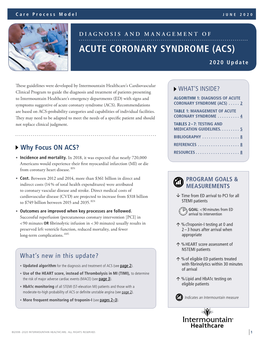 Acute Coronary Syndrome (ACS)