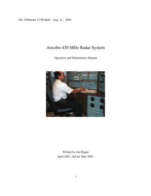 Arecibo 430 Mhz Radar System