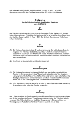 Volkshochschule Des Marktes Kaufering Vom 09.07.2014