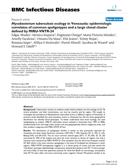 BMC Infectious Diseases Biomed Central