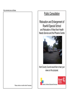 Relocation & Enlargement of Rowhill Special School