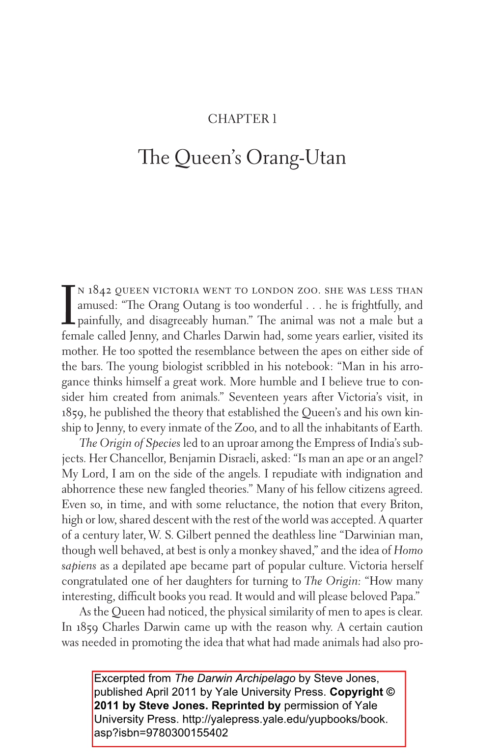The Queen's Orang-Utan