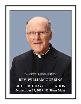 Rev. William Gubbins