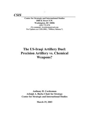 Precision Artillery Vs. Chemical Weapons?