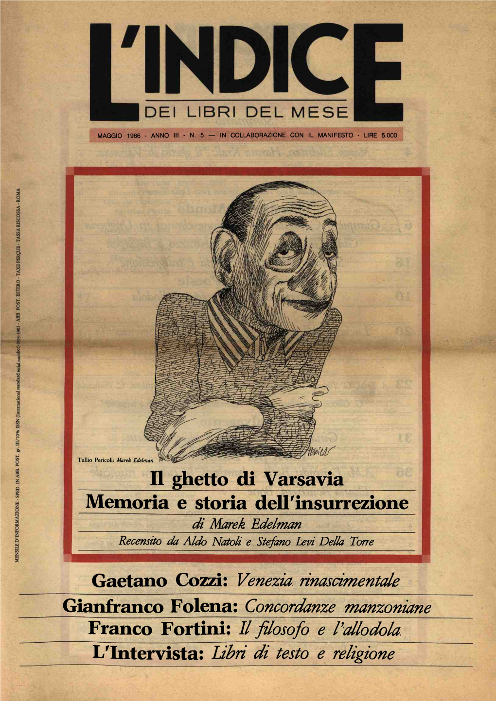 Concordanze Manzoniane Franco Fortini: Il Filosofo E L'allodola L'intervista: Libri Di Testo E Religione Pag