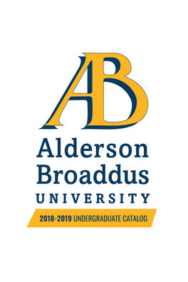 2018-2019 UNDERGRADUATE CATALOG 2018-2019 Undergraduate Catalog 1