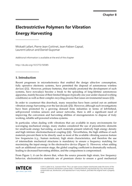 Electrostrictive Polymers for Vibration Energy Harvesting