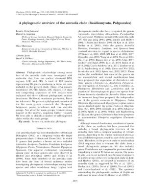 A Phylogenetic Overview of the Antrodia Clade (Basidiomycota, Polyporales)