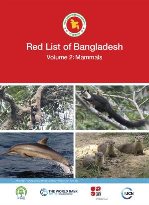 Red List of Bangladesh Volume 2: Mammals