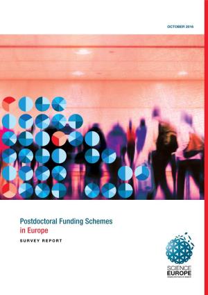 Postdoctoral Funding Schemes in Europe