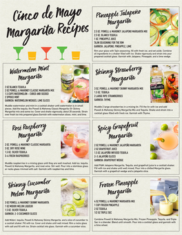 Cinco De Mayo Margarita Recipes