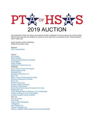 2019 Auction