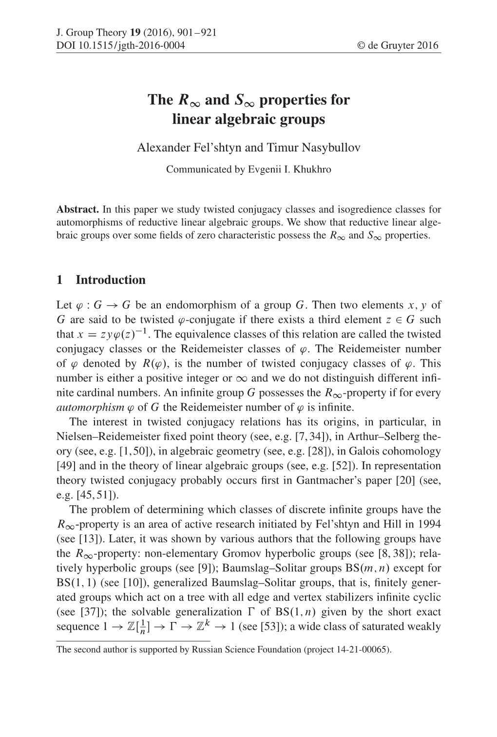 The R1 and S1 Properties for Linear Algebraic Groups