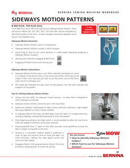 Sideways Motion Patterns