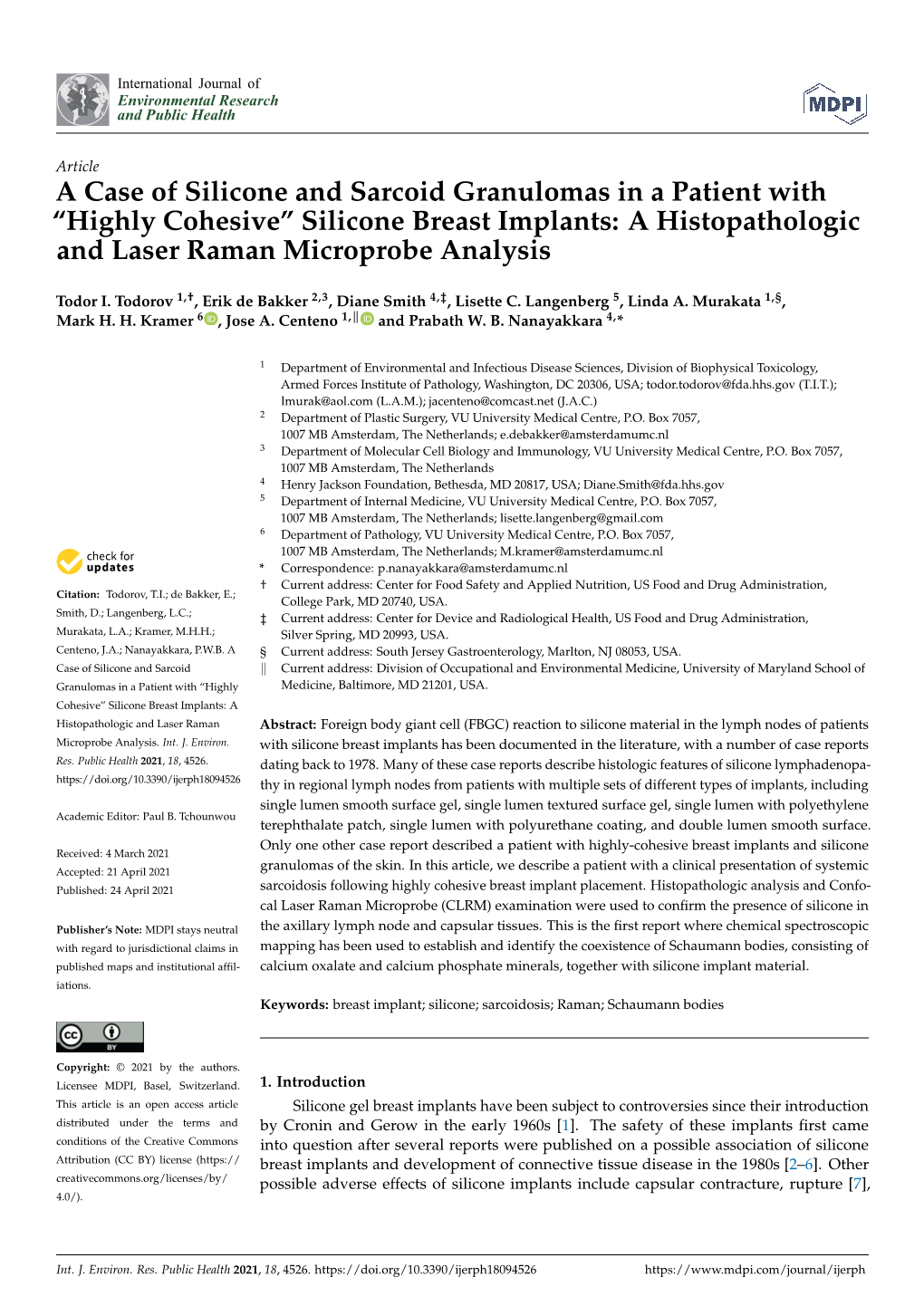 “Highly Cohesive” Silicone Breast Implants: a Histopathologic and Laser Raman Microprobe Analysis