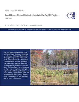 Land Ownership and Protected Lands in the Tug Hill Region June 2020