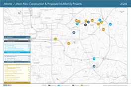 Atlanta - Urban New Construction & Proposed Multifamily Projects 2Q19