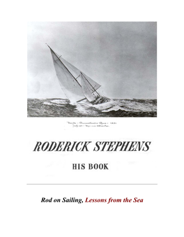 Rod on Sailing, Lessons from the Sea