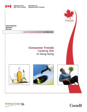 Consumer Trends Cooking Oils in Hong Kong
