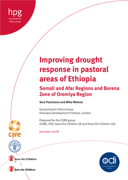 Improving Drought Response in Pastoral Areas of Ethiopia Somali and Afar Regions and Borena Zone of Oromiya Region