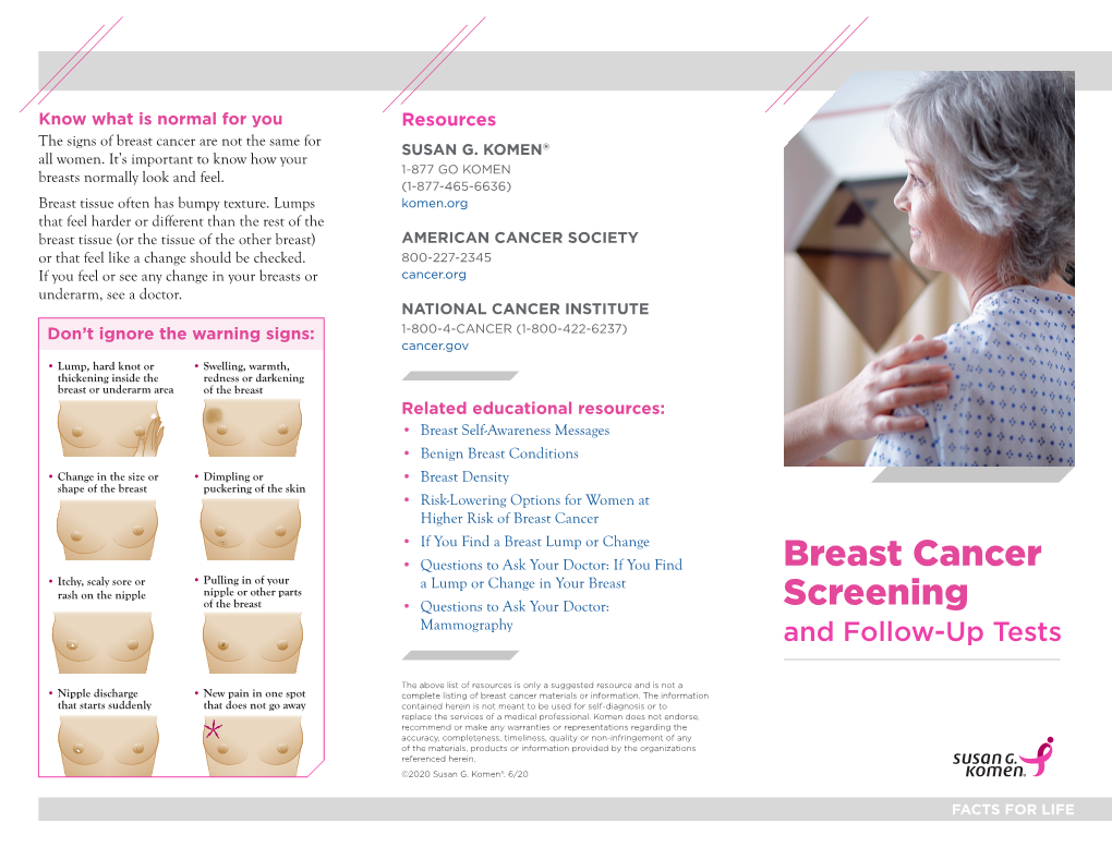 Breast Cancer Screening Tests