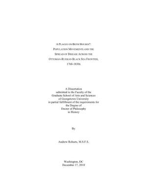 1768-1830S a Dissertation Submitted to the Faculty of the Graduate