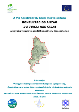 Tokaj-Hegyalja VGT Konzultációs Anyag