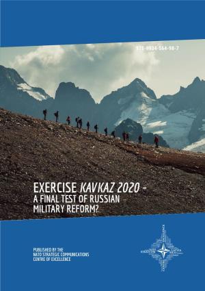 Exercise Kavkaz 2020 - a Final Test of Russian Military Reform?
