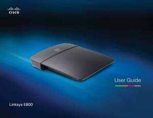 Linksys E800 Router User Guide