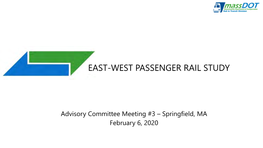 East-West Passenger Rail Study